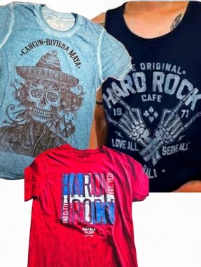 3/15$ Hard Rock Cafe Graphic Tees